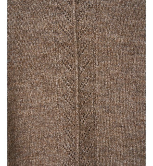 Lbc with Life「透かしラインバックスリットニット」|カーディガン|