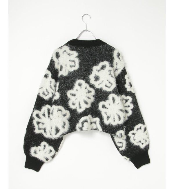VENCE share style「BIGフラワーモチーフジャガードプルオーバー」|ニット・セーター|