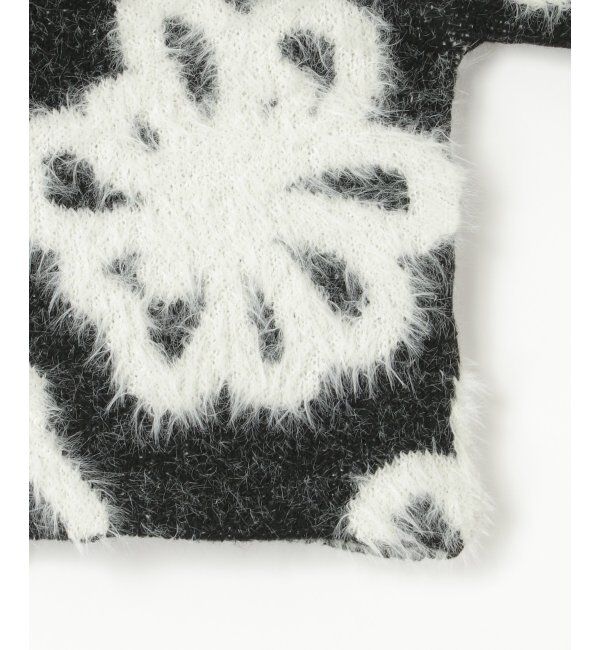 VENCE share style「BIGフラワーモチーフジャガードプルオーバー」|ニット・セーター|