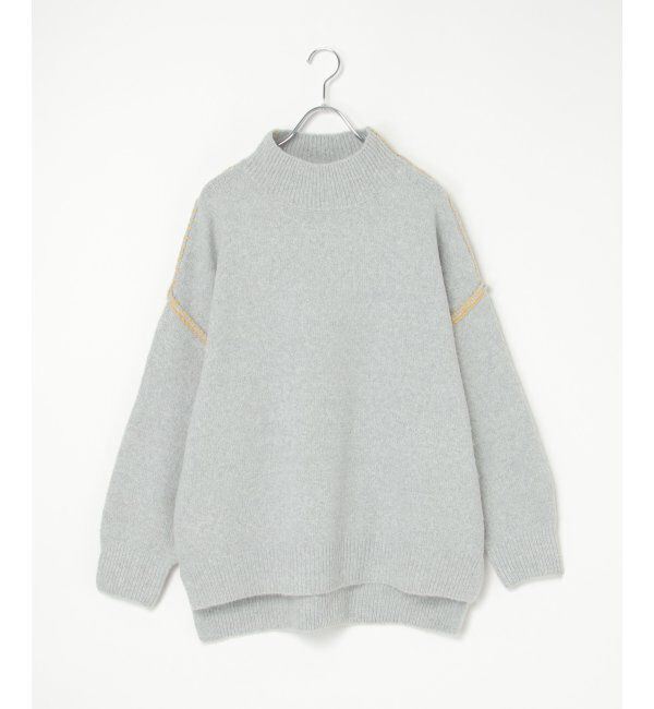 VENCE share style「配色ハンドステッチプルオーバー」|ニット・セーター|