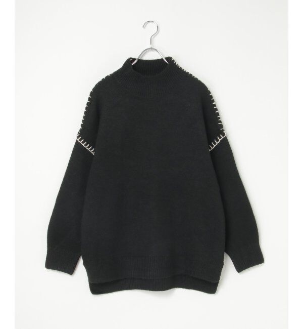 VENCE share style「配色ハンドステッチプルオーバー」|ニット・セーター|