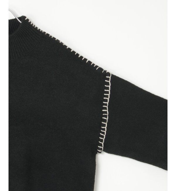 VENCE share style「配色ハンドステッチプルオーバー」|ニット・セーター|