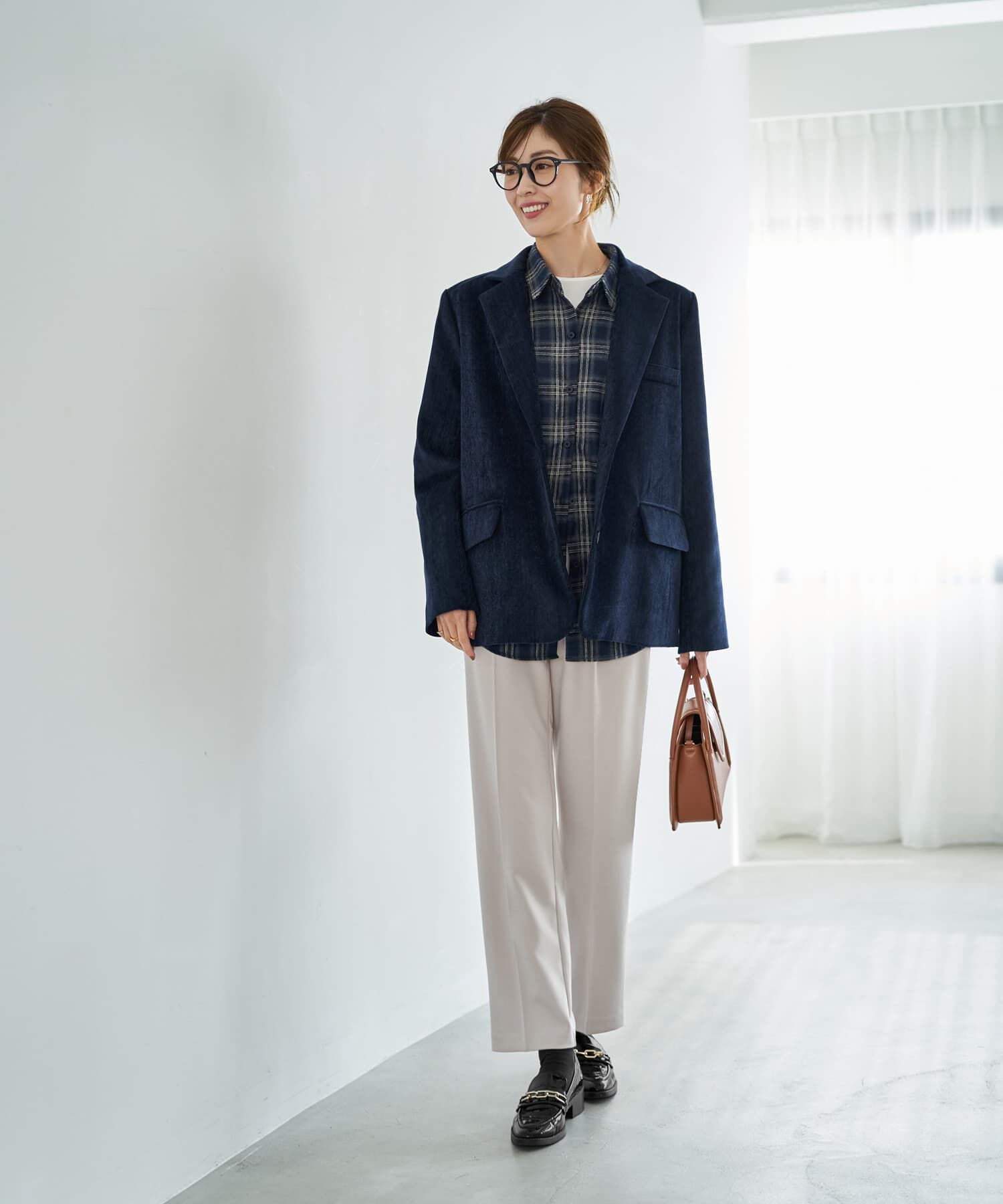 STYLE DELI「ぼかし織りチェック柄シャツ」|シャツ・ブラウス|