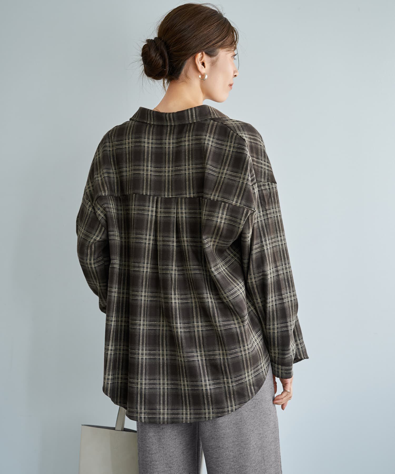 STYLE DELI「ぼかし織りチェック柄シャツ」|シャツ・ブラウス|