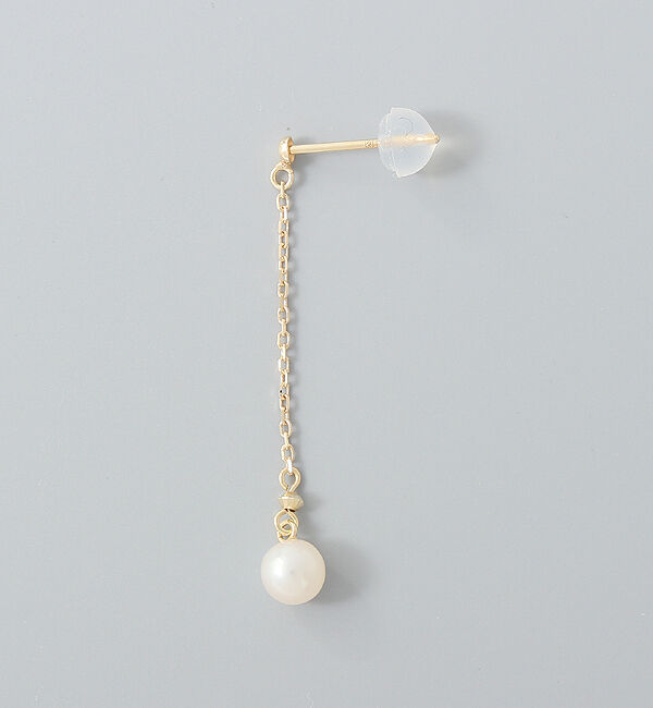 Phoebe「【K10】チェーンパールピアス/BOX付き」|ピアス|