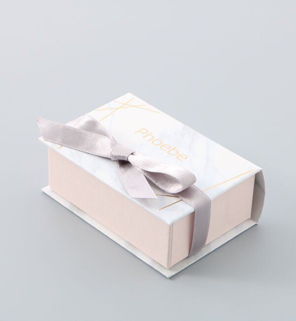 Phoebe「【K10】プチパールフックピアス　ローズゴールド/BOX付き」|ピアス|