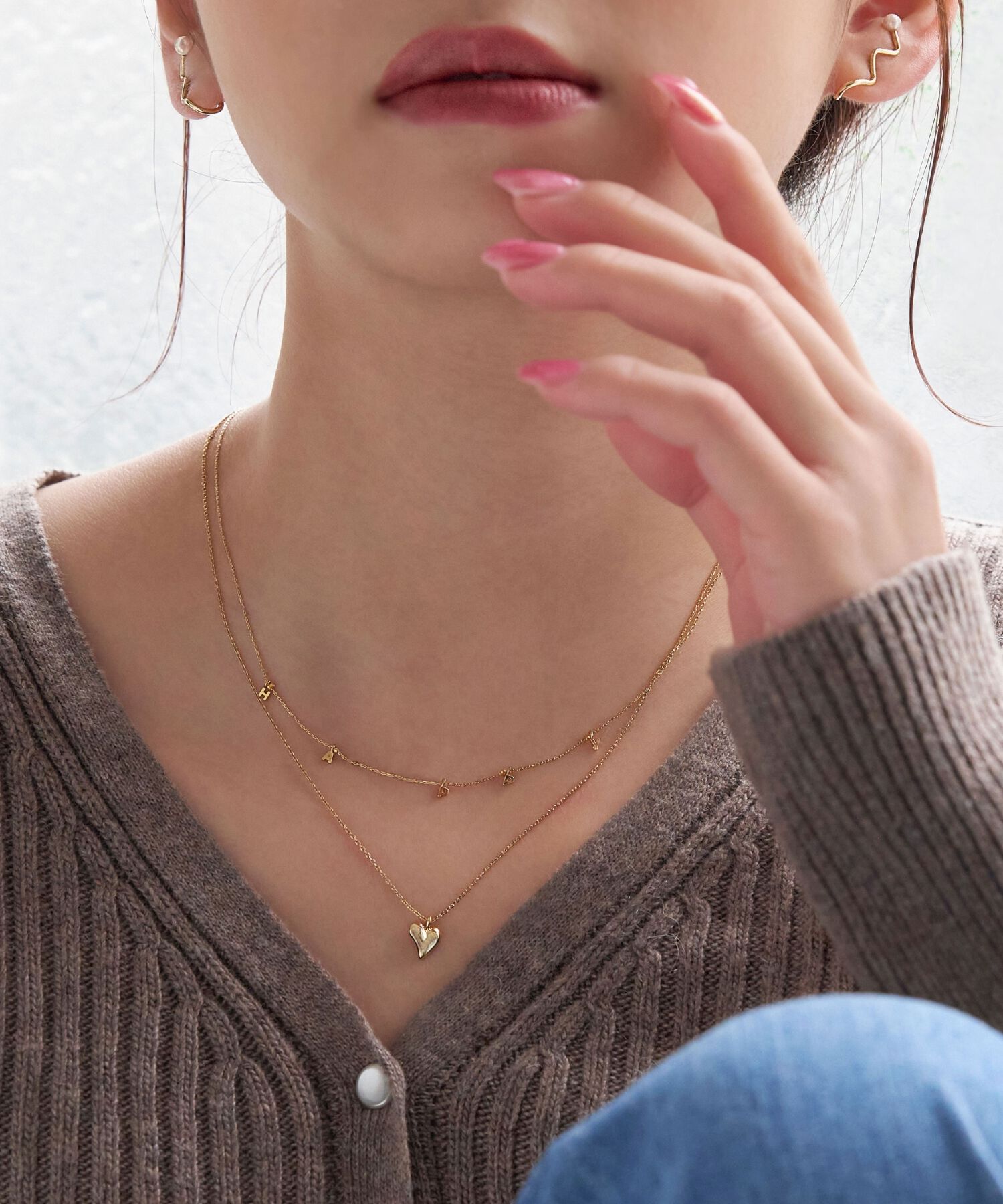 Phoebe「【金属アレルギー対応】プランプハートネックレス」|ネックレス|