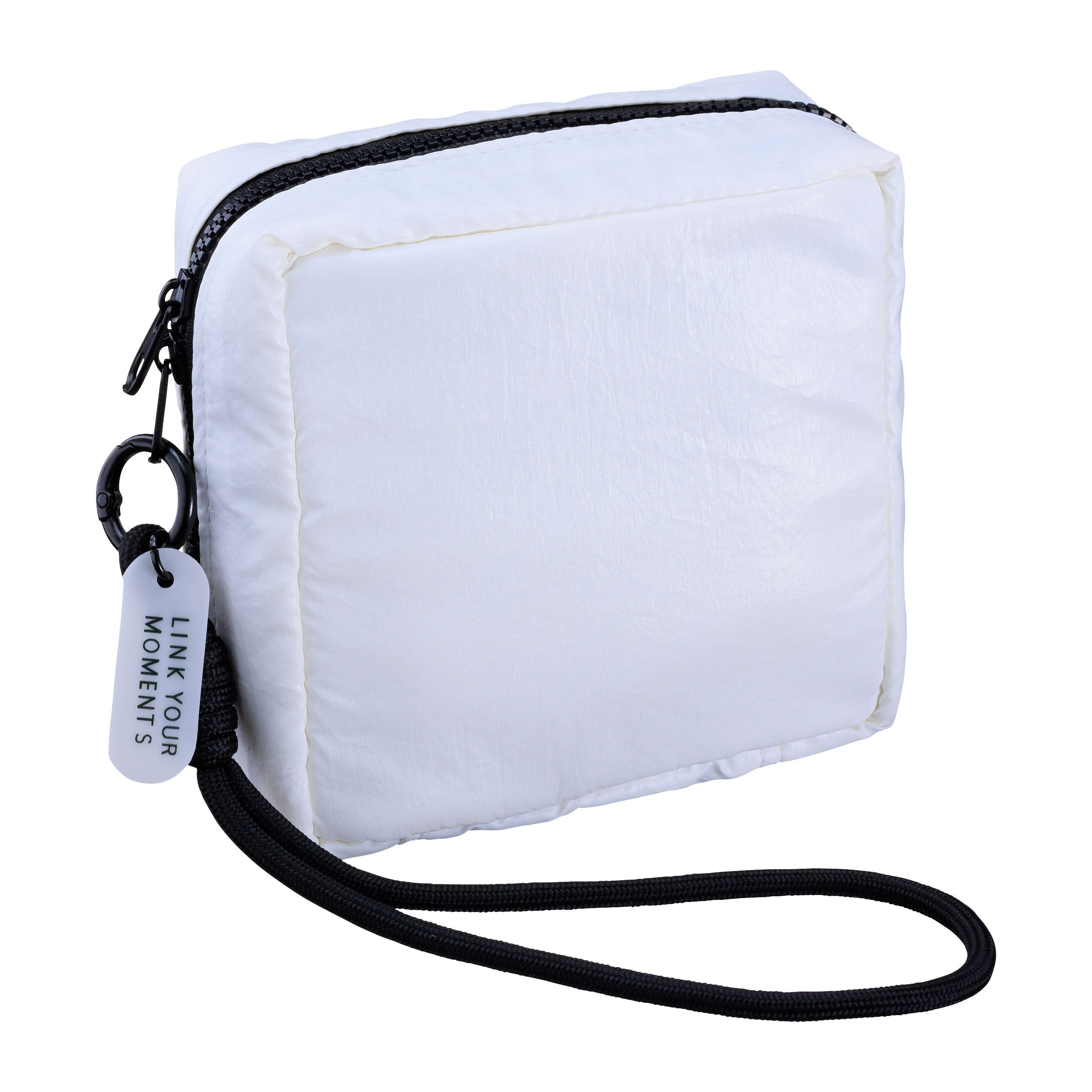  「スクエアポーチ／ハンドストラップコレクション」|ポーチ|ホワイト