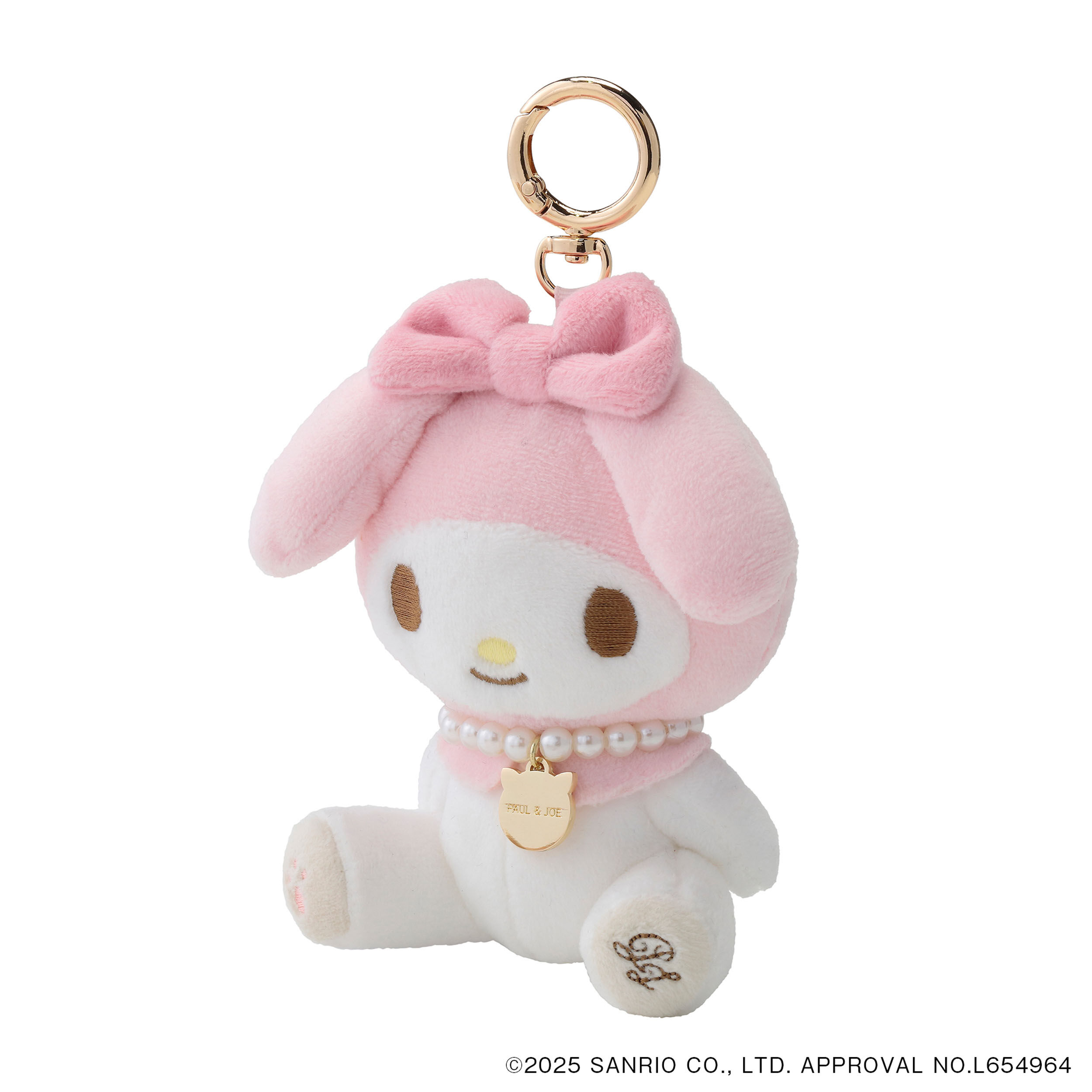 PAUL&JOE「マスコットキーリング／ポール＆ジョーｘマイメロディ」|チャーム・キーホルダー|ピンク