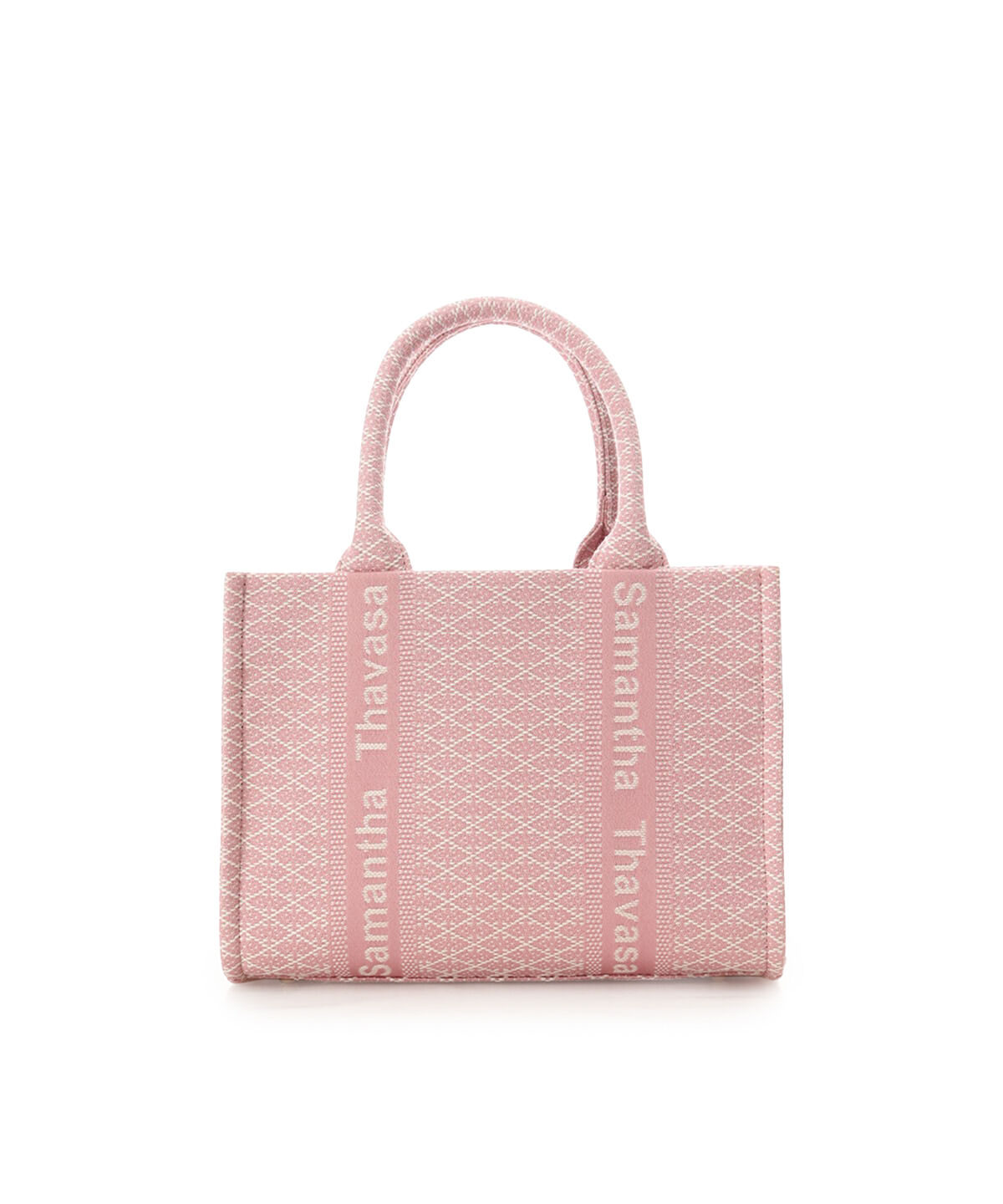 Samantha Thavasa「[Newカラー]ステッチワークジャガード ハンドバッグ」|ハンドバッグ|