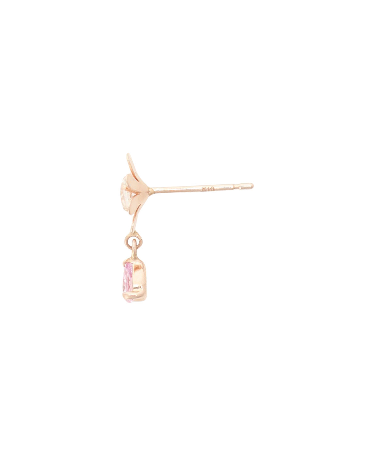 newme by Samantha Thavasa「K10 PG デイジー&times;カラーストーン ピアス」|ピアス|