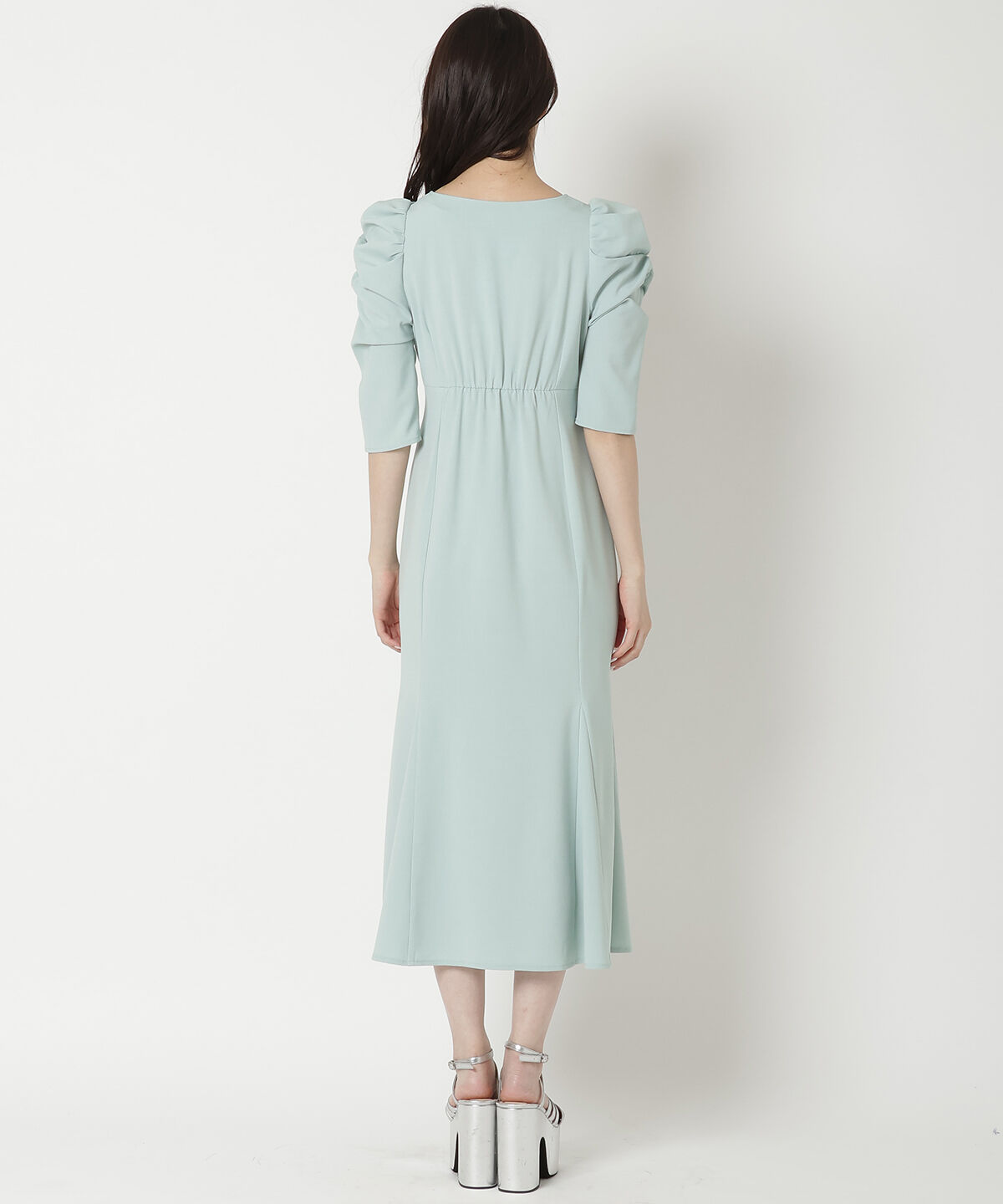 REDYAZEL「デコルテリボンあきマーメイドワンピース」|ワンピース|