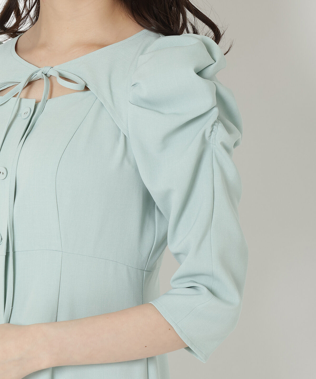 REDYAZEL「デコルテリボンあきマーメイドワンピース」|ワンピース|