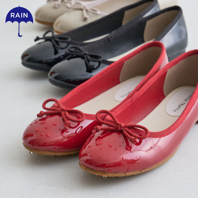 ORiental TRaffic「【防水】フラットヒールバレエレインパンプス/R-1015 レインシューズ レインパンプス 人気 トレンド」|パンプス|