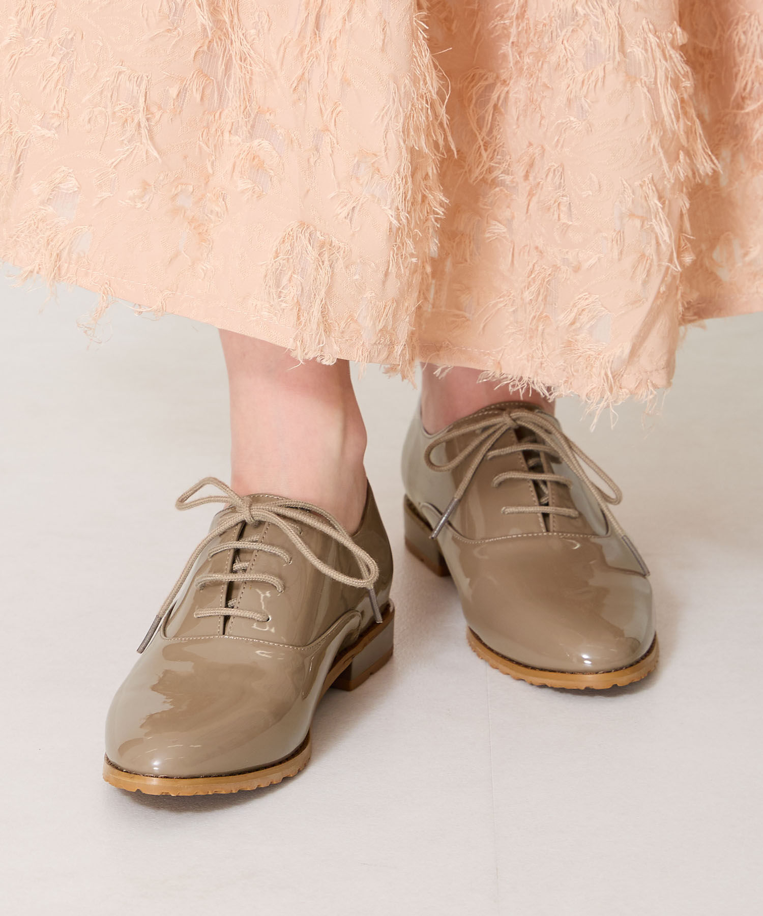 ORiental TRaffic「【防水】アーモンドトゥレースアップレインシューズ/R-1018 レインシューズ レイン 人気 定番 トレンド」|パンプス|