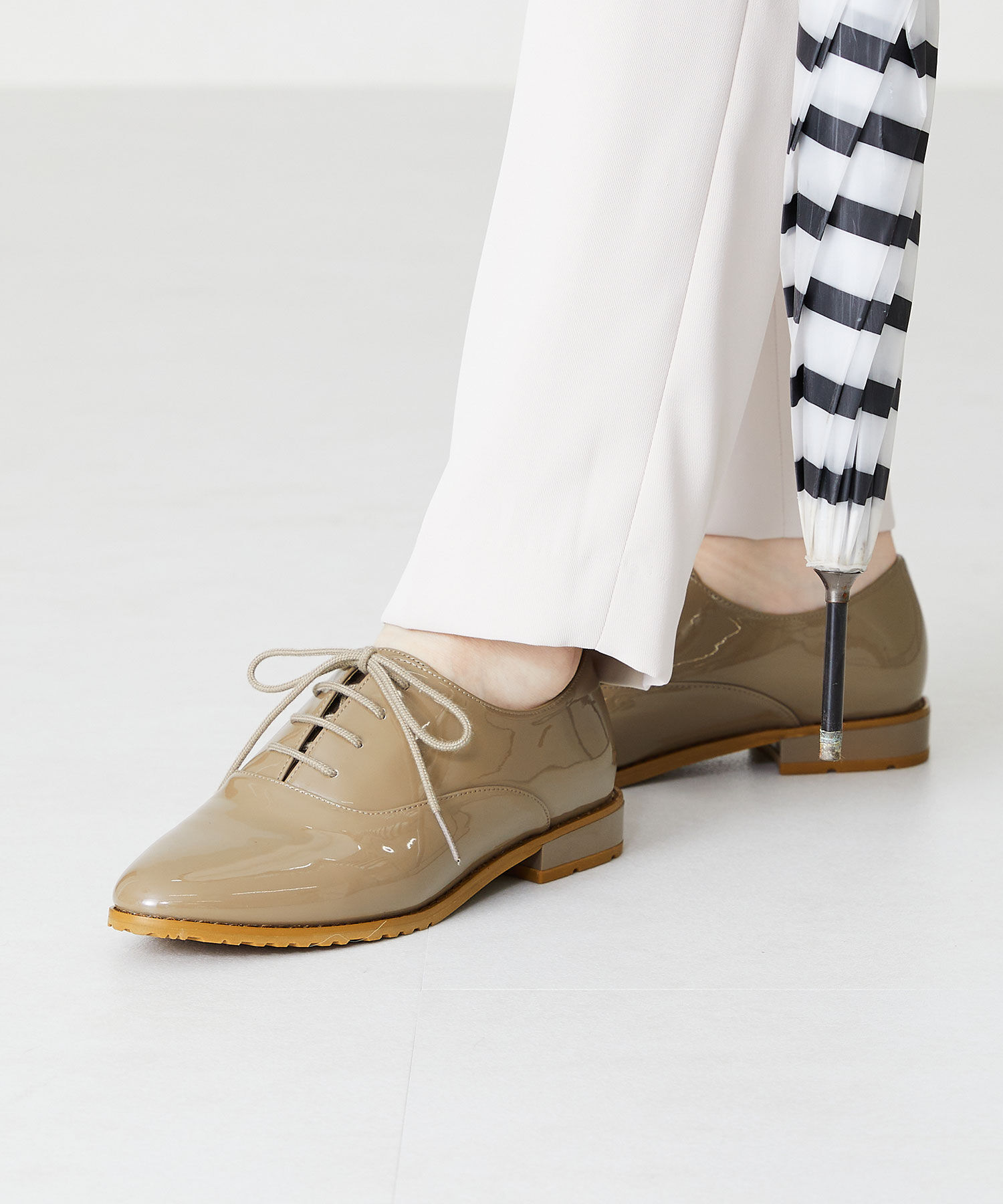 ORiental TRaffic「【防水】アーモンドトゥレースアップレインシューズ/R-1018 レインシューズ レイン 人気 定番 トレンド」|パンプス|