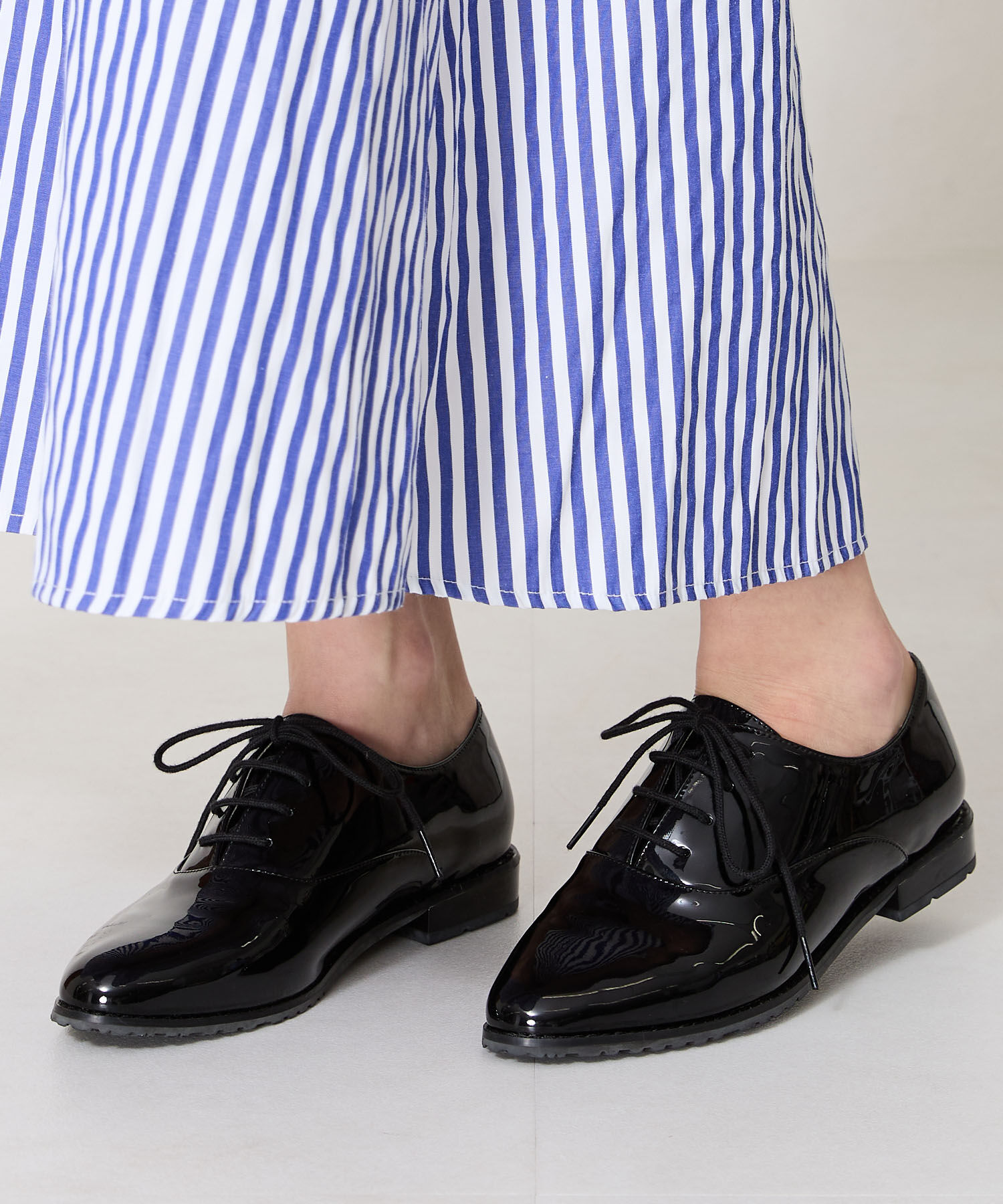 ORiental TRaffic「【防水】アーモンドトゥレースアップレインシューズ/R-1018 レインシューズ レイン 人気 定番 トレンド」|パンプス|BLACK