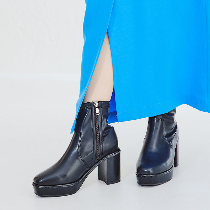 ORiental TRaffic「プラットフォームストレッチブーツ/31401」|ショートブーツ|