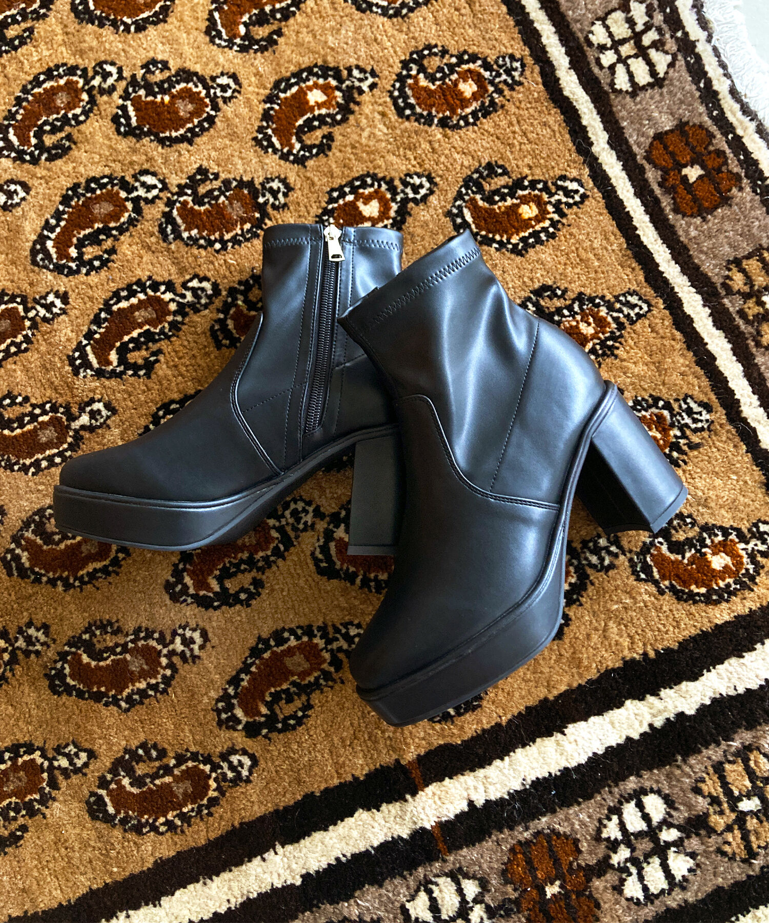 ORiental TRaffic「プラットフォームストレッチブーツ/31401」|ショートブーツ|