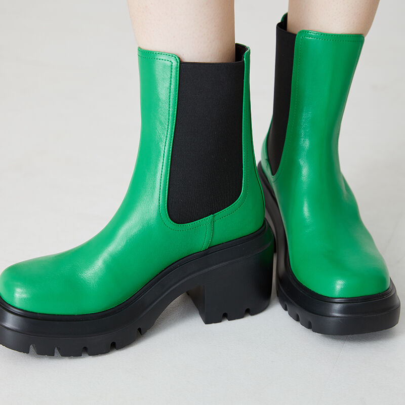 ORiental TRaffic「カラーサイドゴア厚底ブーツ/31426」|ショートブーツ|