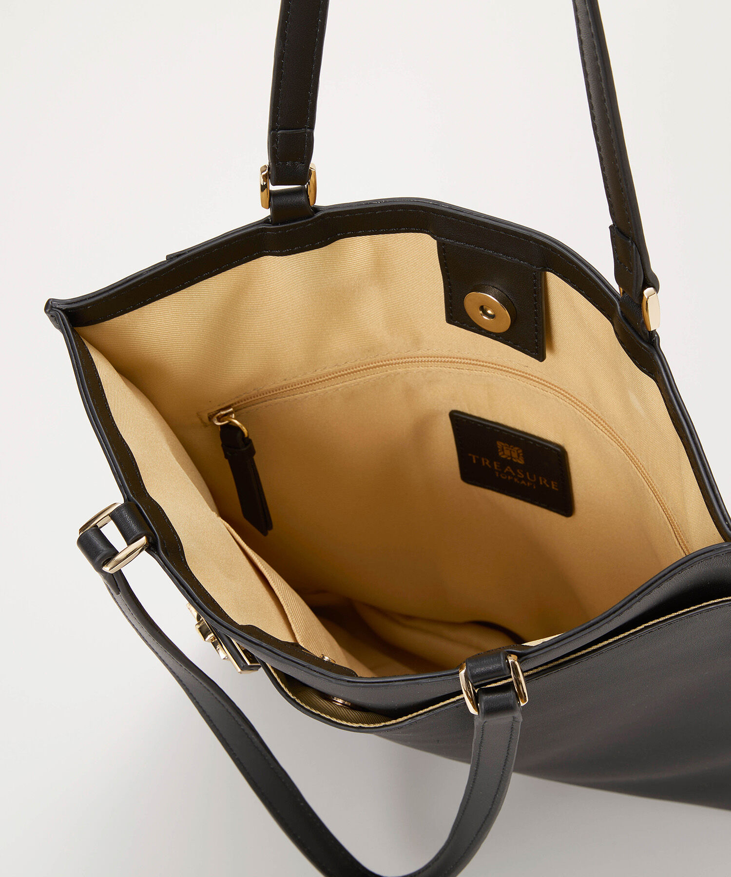 TOPKAPI BREATH「【TREASURE TOPKAPI】ベルトデザイン レザー フラット トートバッグ A4対応」|トートバッグ|