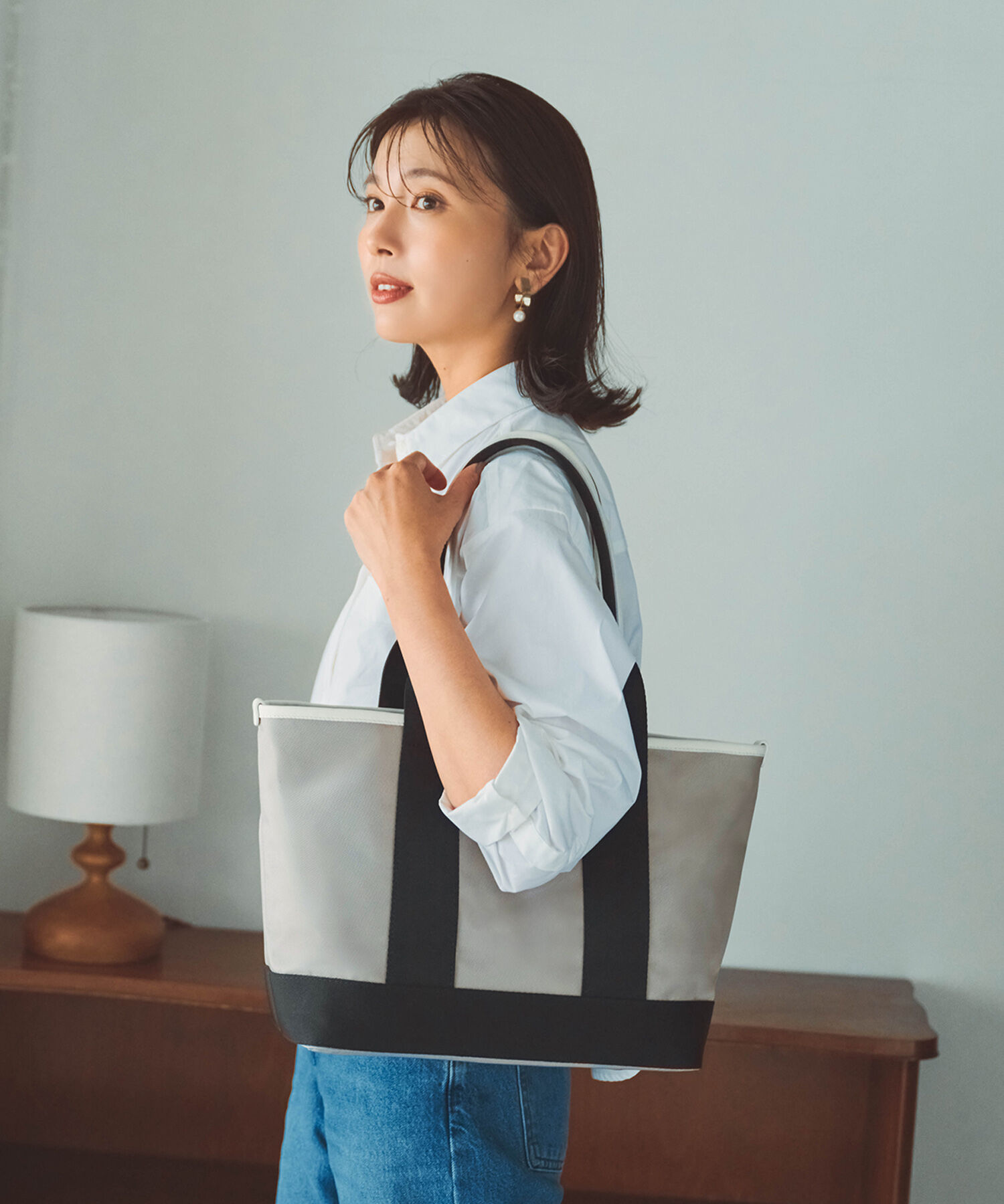 TOPKAPI BREATH「【Breath TOPKAPI sis】【WEB限定】ナイロン ロングハンドル トートバッグ」|トートバッグ|