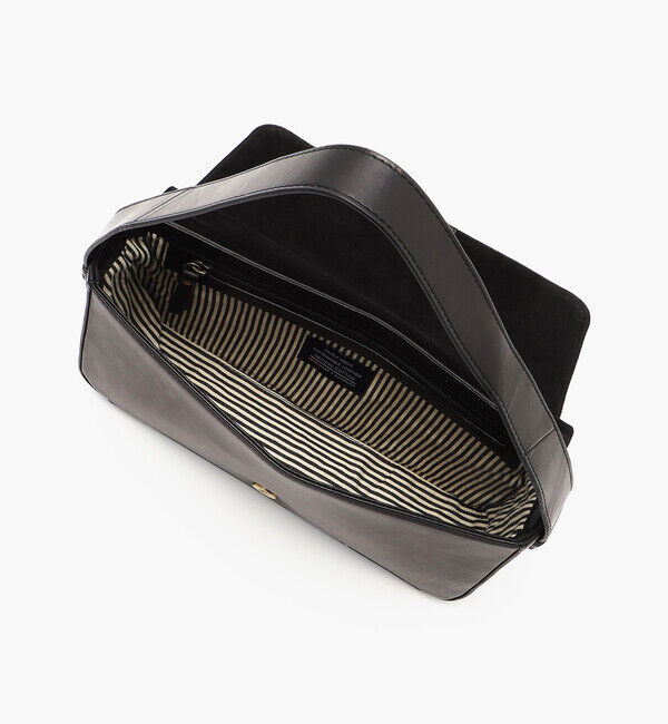 O MY BAG「【オーマイバッグ】ジーナ ロンゲット/ブラック ナチュラルレザー/ショルダーバッグ メンズ レディース」|ショルダー・メッセンジャー|