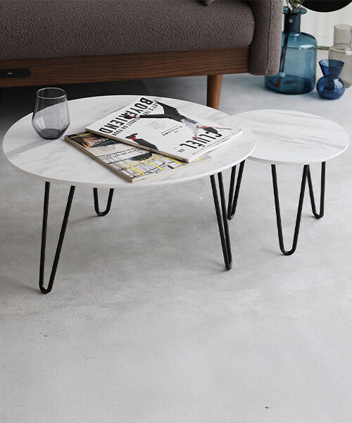  「大理石調のネストテーブル」|アート|