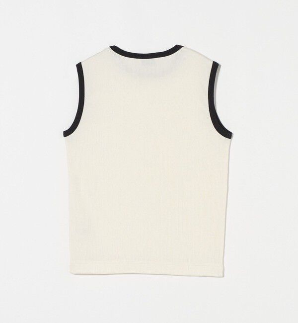 UNITED ARROWS「リブバイカラーパイピング ノースリーブカットソー」|Tシャツ・カットソー|