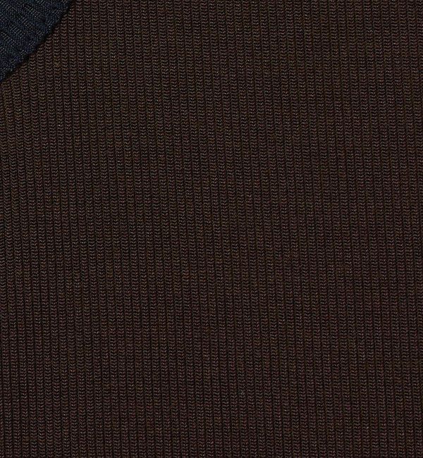 UNITED ARROWS「リブバイカラーパイピング ノースリーブカットソー」|Tシャツ・カットソー|