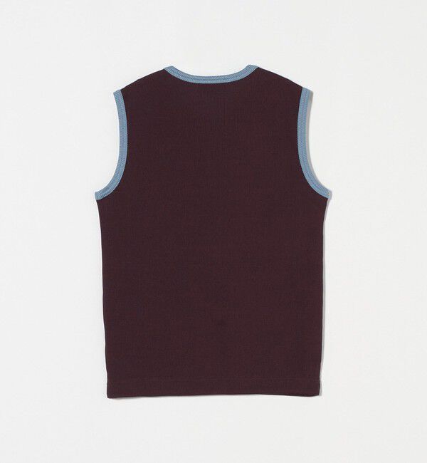 UNITED ARROWS「リブバイカラーパイピング ノースリーブカットソー」|Tシャツ・カットソー|