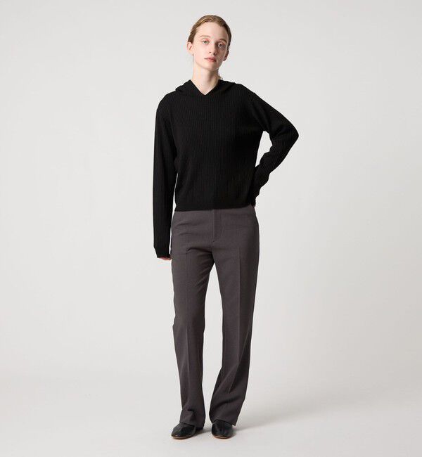 STEVEN ALAN「＜Steven Alan＞ウール リブ ニット フーディー」|ニット・セーター|