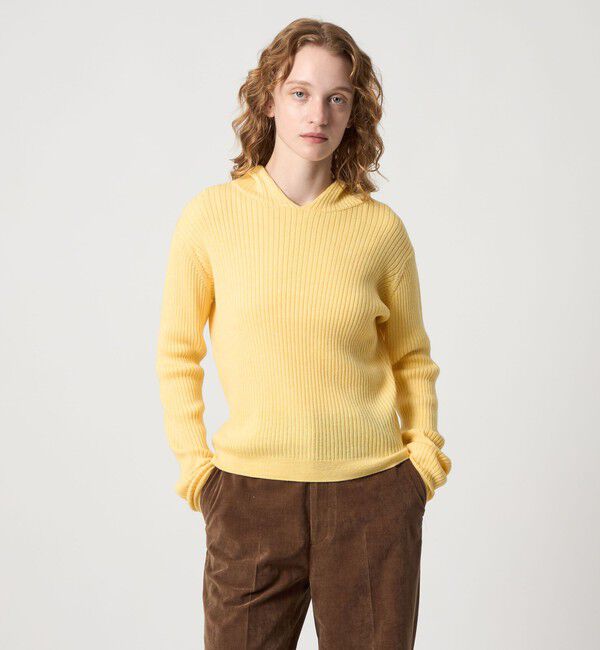 STEVEN ALAN「＜Steven Alan＞ウール リブ ニット フーディー」|ニット・セーター|
