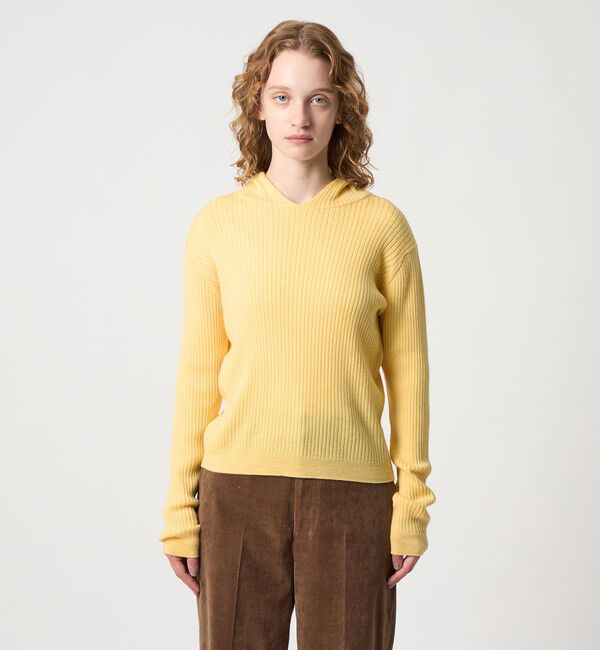 STEVEN ALAN「＜Steven Alan＞ウール リブ ニット フーディー」|ニット・セーター|