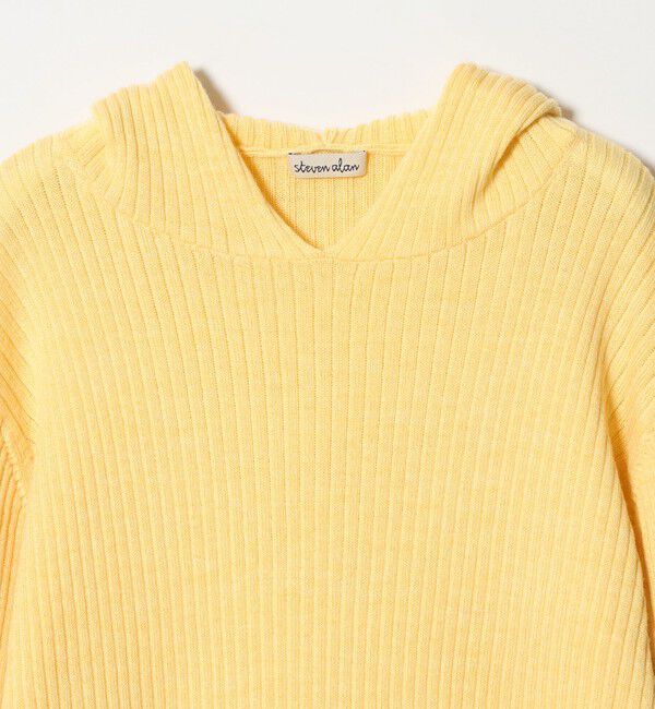 STEVEN ALAN「＜Steven Alan＞ウール リブ ニット フーディー」|ニット・セーター|