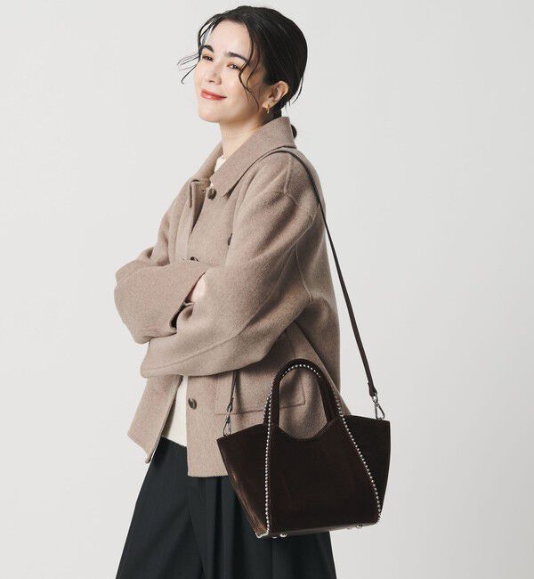 BEAUTY&YOUTH UNITED ARROWS「ベルベット ボールチェーン 2WAY ミニトートバッグ」|トートバッグ|