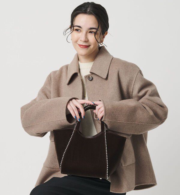 BEAUTY&YOUTH UNITED ARROWS「ベルベット ボールチェーン 2WAY ミニトートバッグ」|トートバッグ|