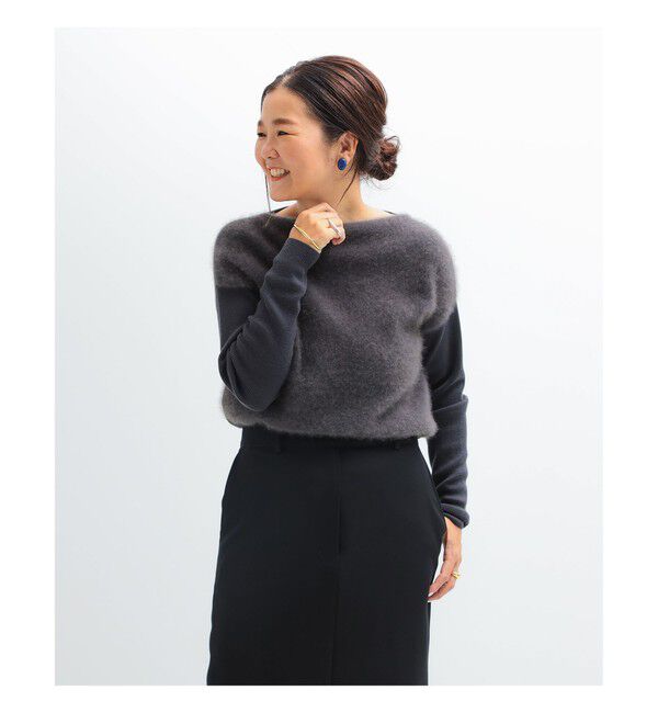 Demi-Luxe BEAMS 「フラッフィー ボートネック ニット」|ニット・セーター|