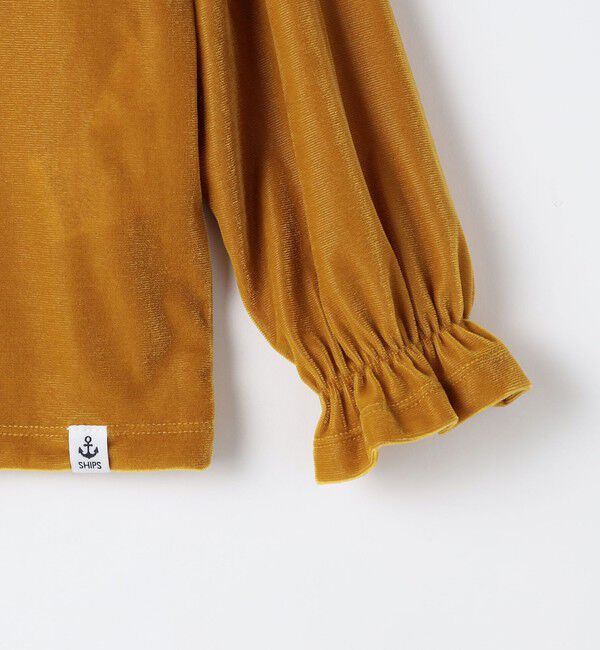 SHIPS Colors 「SHIPS Colors:90～140cm /〈洗濯機可能〉シアー ベロア トップス◇」|Tシャツ・カットソー|