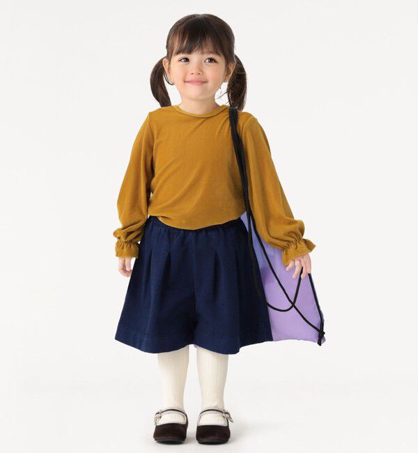 SHIPS Colors 「SHIPS Colors:90～140cm /〈洗濯機可能〉シアー ベロア トップス◇」|Tシャツ・カットソー|