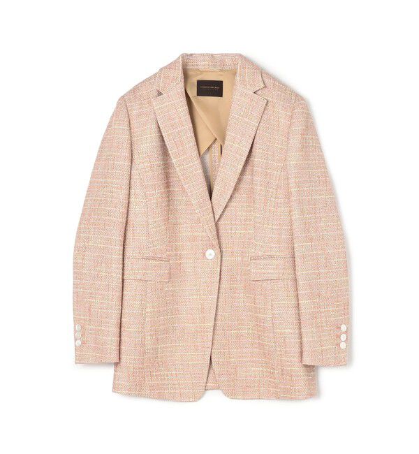 TOMORROWLAND collection「ファンシーテープ 1Bテーラードジャケット」|テーラードジャケット|34 ピンク系