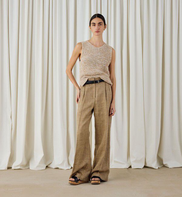 DES PRES「ピコットテープヤーン クルーネックベスト」|ベスト・ジレ|