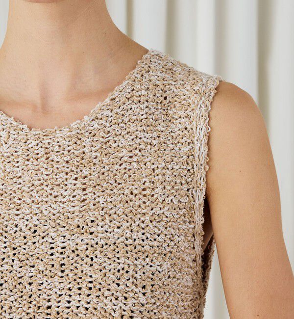 DES PRES「ピコットテープヤーン クルーネックベスト」|ベスト・ジレ|