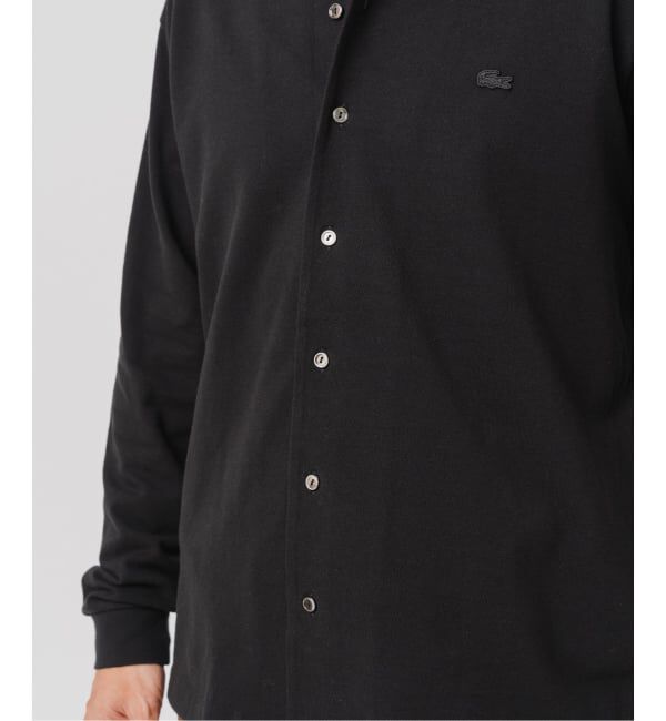 EDIFICE「LACOSTE(ラコステ) 別注 フルオープン ロングスリーブポロシャツ」|Tシャツ・カットソー|