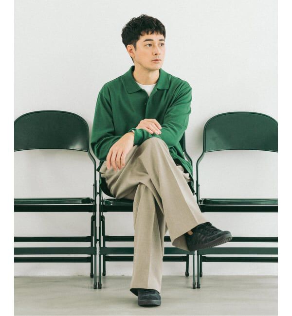 EDIFICE「LACOSTE(ラコステ) 別注 フルオープン ロングスリーブポロシャツ」|Tシャツ・カットソー|