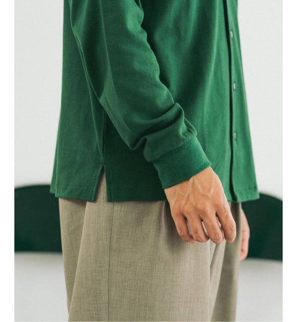 EDIFICE「LACOSTE(ラコステ) 別注 フルオープン ロングスリーブポロシャツ」|Tシャツ・カットソー|