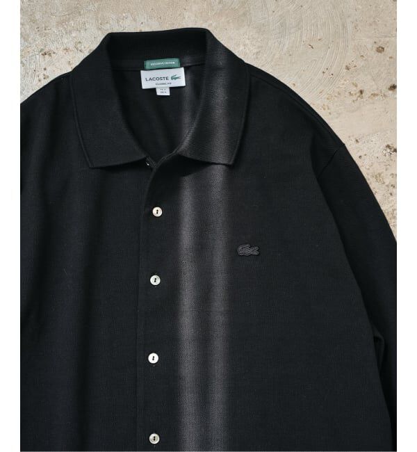 EDIFICE「LACOSTE(ラコステ) 別注 フルオープン ロングスリーブポロシャツ」|Tシャツ・カットソー|