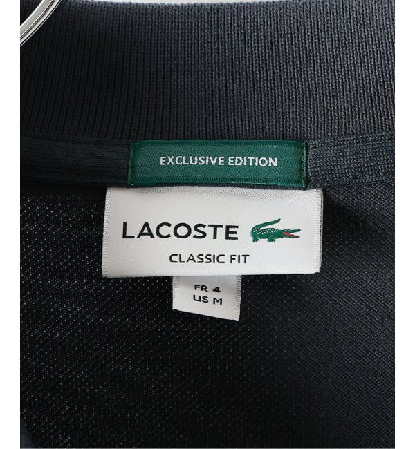 EDIFICE「LACOSTE(ラコステ) 別注 フルオープン ロングスリーブポロシャツ」|Tシャツ・カットソー|