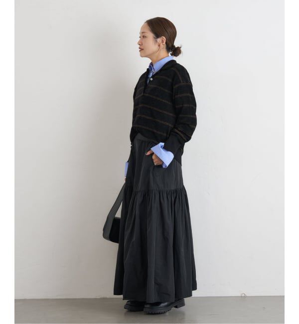 JOURNAL STANDARD「ベロアニットロングスリーブポロシャツ」|ニット・セーター|