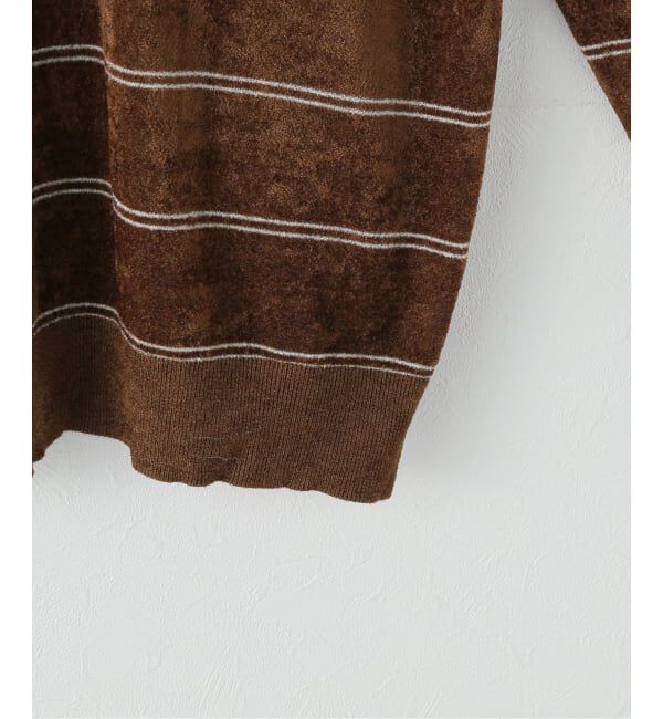 JOURNAL STANDARD「ベロアニットロングスリーブポロシャツ」|ニット・セーター|